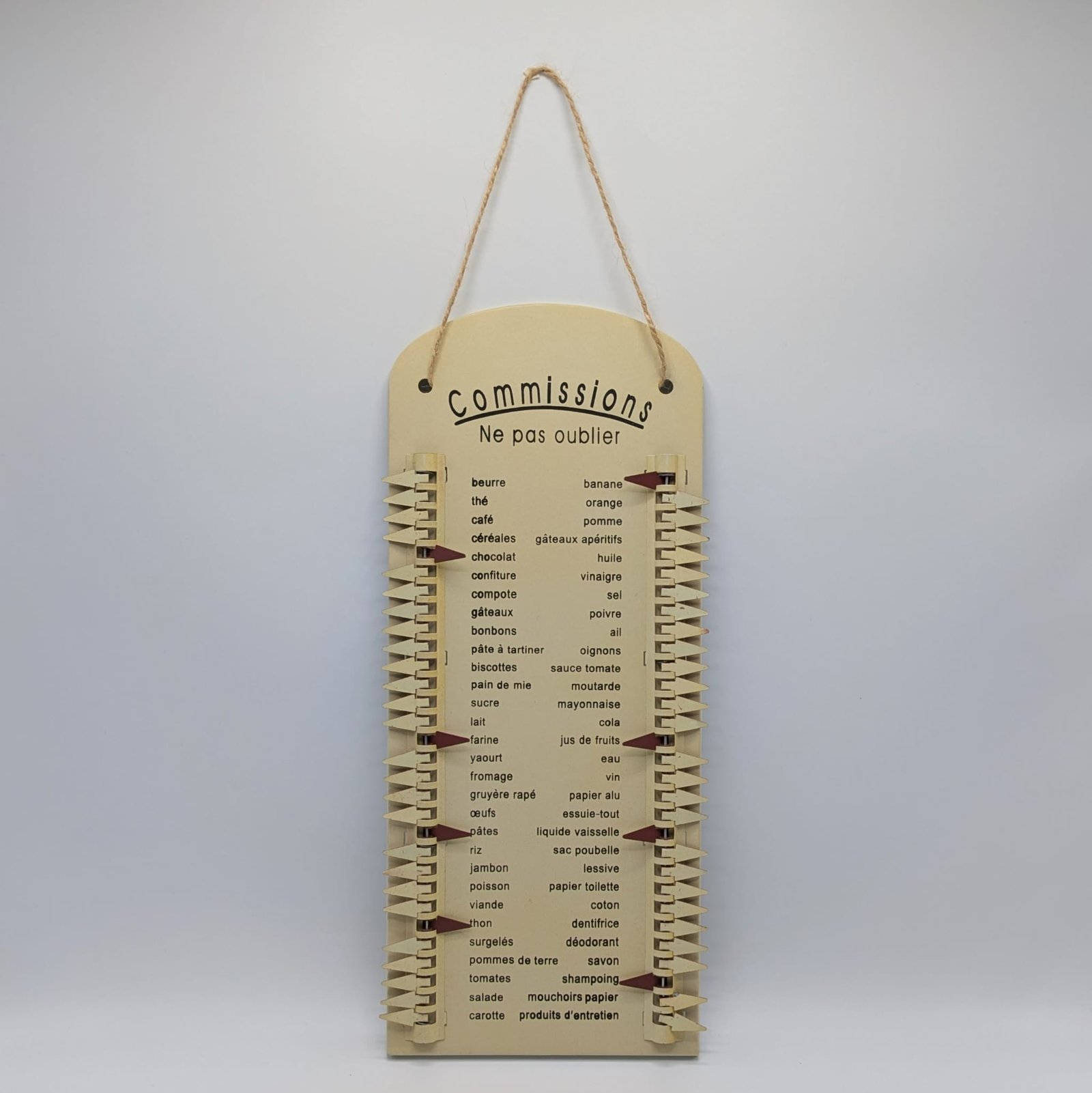 Listă de cumpărături metalică