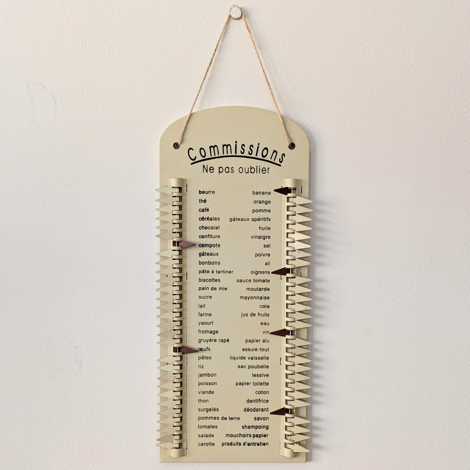 Listă de cumpărături metalică - imagine 2