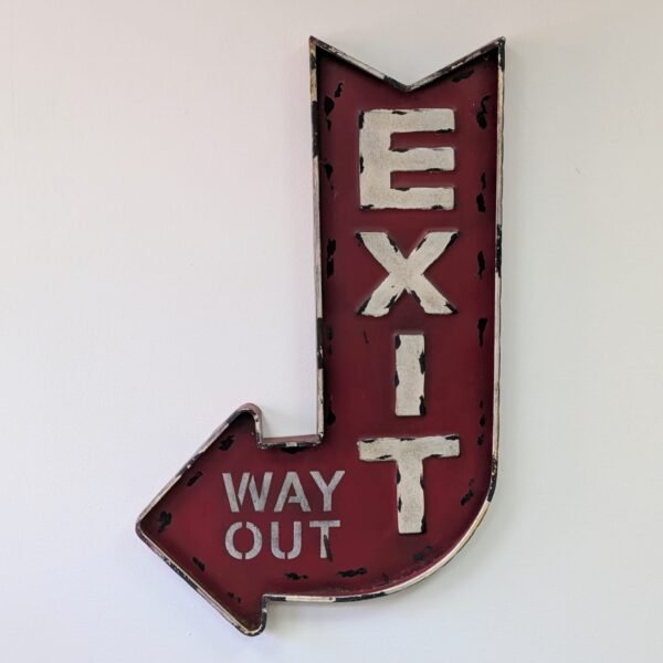 Tablă decorativă Exit