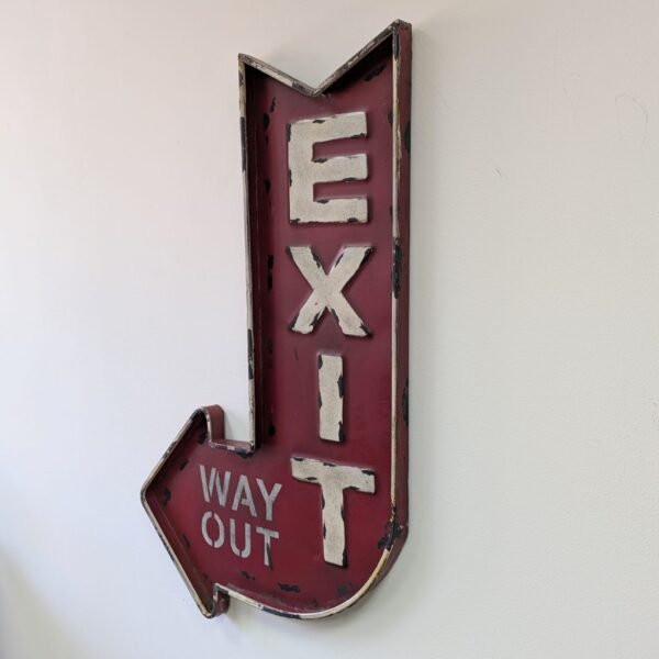 Tablă decorativă Exit - imagine 2