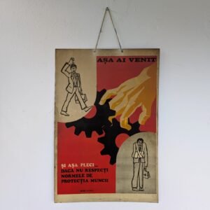 Tablă protecția muncii 1974