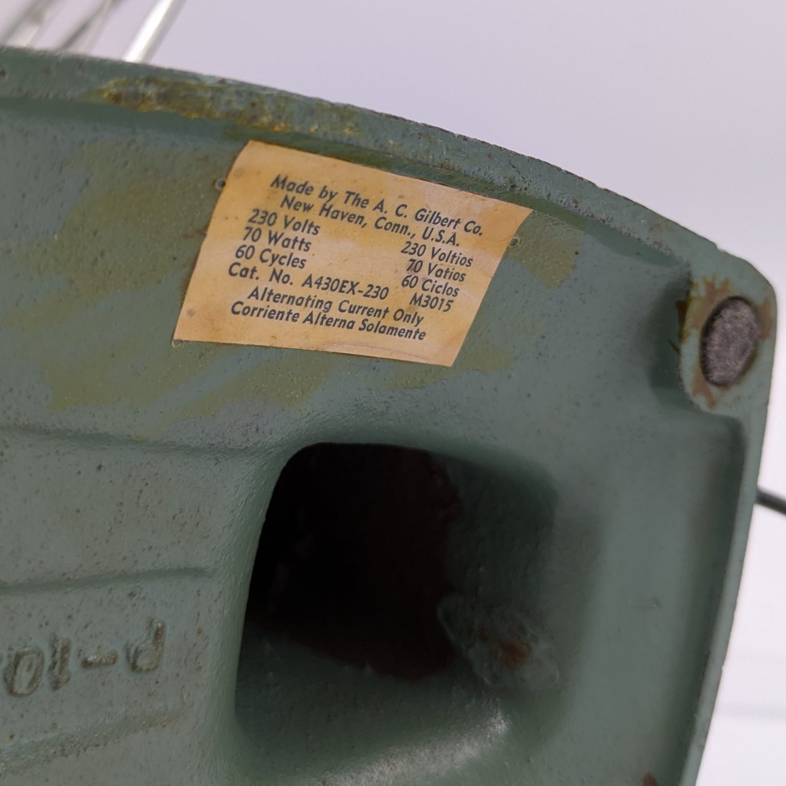 Ventilator american A. C. Gilbert model P10230 - imagine 3